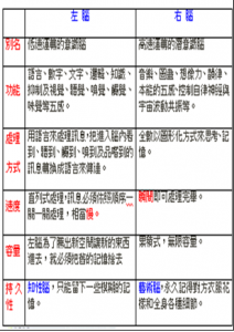 右腦則是主管圖像式的思考、直覺等感性活動