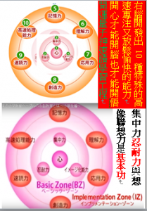 集中力忍耐力與想像聯想力是右腦開發基本功