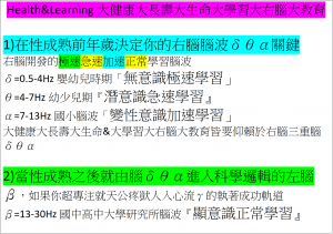 Health&Learning大健康大長壽大生命&大學習大右腦大教育